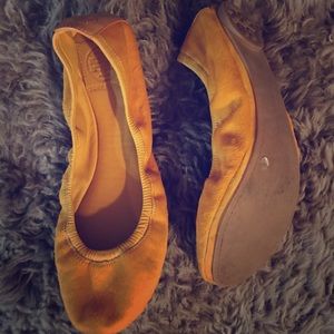 Tory Burch mustard flats